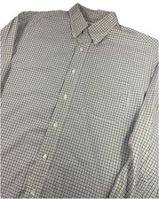 VTG Brooks Brothers Makers OCBD Shirt 16.5-5 Green Blue Check Made in USA