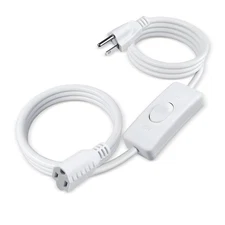 Long Extension Cord with Switch On/Off 3 Prong 18 AWG 6.56 FT Indoor Power Co...