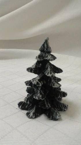 Lefton Colonial  Christmas Village  SMALL 3" FIR TREE  00300  (1 tree) Resin
