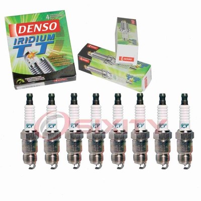 8 pc Denso Iridium TT Spark Plugs for 1996 Ford Econoline Super Duty 5.8L V8 md