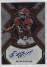 2023 Select Draft Picks Rookie Signatures Silver Prizm Kenny McIntosh Auto 0ud4