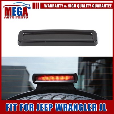 3rd Thrid High Brake Light Lamp Cover Trim For Jeep Wrangler Jl 18+ Smoked Black
