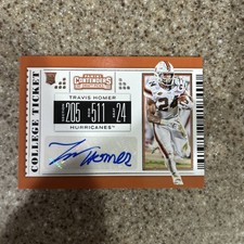 Travis Homer 2019 Contenders Draft Picks Rookie Auto Card #276. rookie card picture