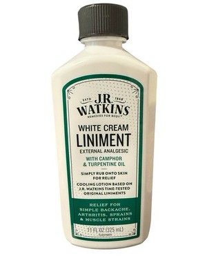 J.R. Watkins White Cream Liniment External Analgesic 11 fl oz  Rare