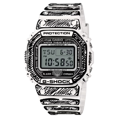Casio G-Shock DW-5600JV-7JR Joshua Vides Limited White Watch JDM