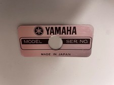 yamaha recording custom copper badge without serial number