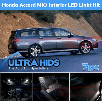 7x DELUXE HONDA ACCORD VII MK7 VOLLE INNENAUSSTATTUNG AUTO LED LEUCHTEN BIRNEN SET WEISS UK