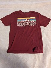 Wonder Nation Boys Size 8 Medium Short Sleeve Maroon Basic T-shirt New WO Tags