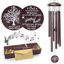 Memorial Gifts for Loss of Dad, 25'' Memorial Wind Chimes for Loss of Father,...