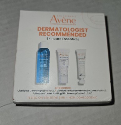 New Avene  Mini Travel Kit Cleansing Gel, Soothe and Skin Recovery Cream 