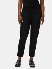 Eileen Fisher Organic Cotton Twill Black Pants Sz Small