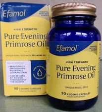 Efamol Evening Primrose Oil EPO 500mg 90 Caps Exp 01/2027