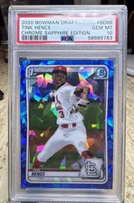 2020 Bowman Chrome Draft Sapphire Edition - Tink Hence #BD-86 (RC) PSA 10