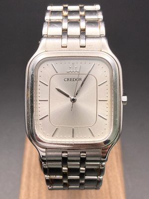 SEIKO クレドール　9581-5020 18KT ベゼル Exc+5/Rare/New Batt] SEIKO CREDOR 9581-5020 Mens Vintage Watch