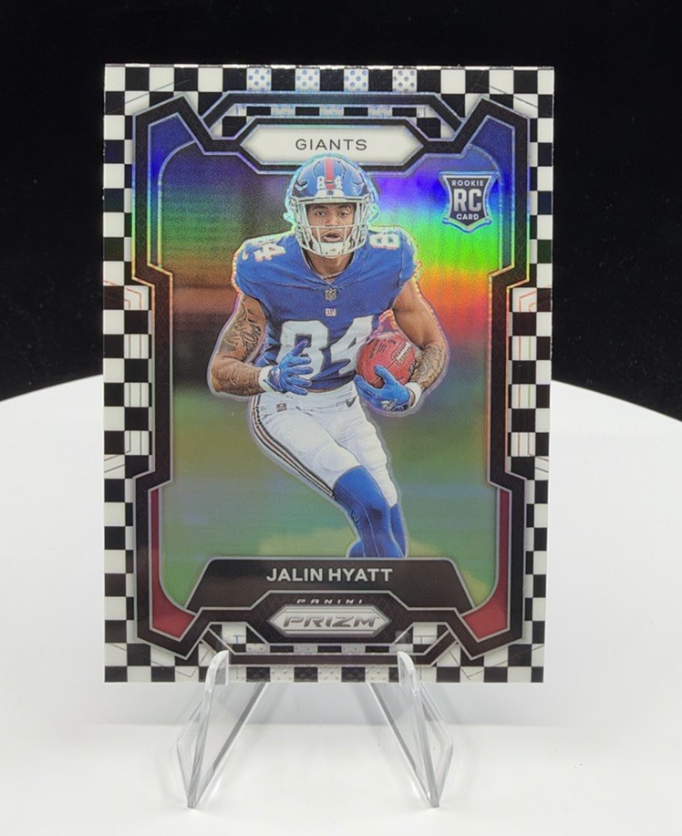 2023 Prizm Jalin Hyatt Checkerboard Checker Rookie RC SSP SP Giants