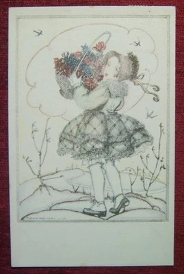 ARTIST SIGNED POSTCARD / MELA KOEHLER - WIEN 11./ 1919 - image 1 of 2