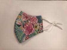 Face Mask - GORGEOUS- MAUI TROPICAL With Filter Pkt Nose Wire Reversible