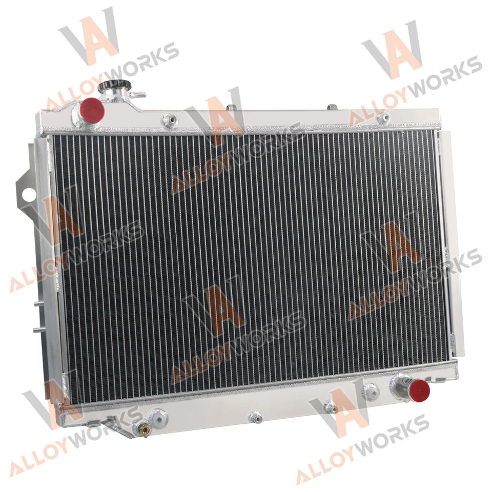 4 Row Radiator For 1990-1998 Toyota Land Cruiser HDJ80 HZJ80 1HZ 1HD 4.2L Diesel - Image 2 of 4