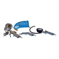 GüDe Druckluft-Set 4-Tlg. Metall Kompressor ZubehöR Set ReifenfüLler 5M Schlauch