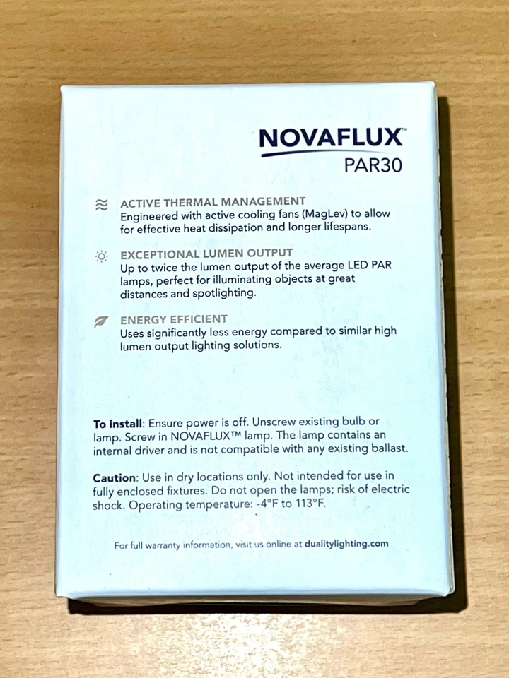 PAR 30 LED 40W 3000K DUALITY LIGHTING NOVAFLUX - Image 4 of 4