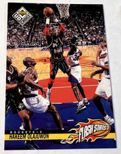 1998 Upper Deck UD Choice Flash Stats #165 Hakeem Olajuwon Houston Rockets NBA