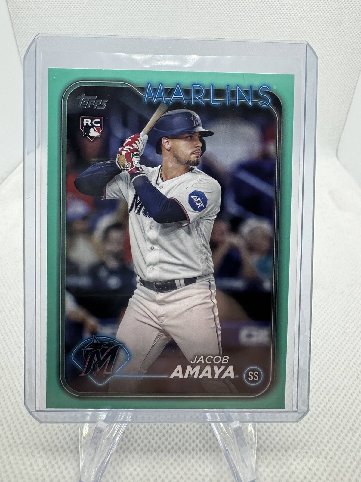 2024 Topps Jacob Amaya #144 Aqua A1