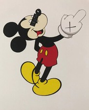 VERY RARE DEATH NYC MIDDLE FINGER MICKEY 2012 Signed & #AP/100 - SHEPARD FAIREY