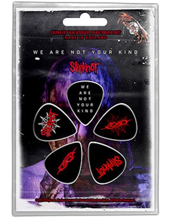 Slipknot Official Guitar Picks Set of 5 Heavy Gauge Plectrums