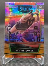 2022 Select WWE #64 Odyssey Jones Rookie RC Purple Orange wrestling card