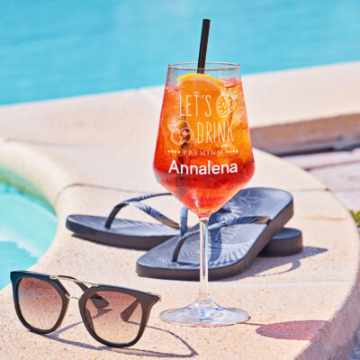Aperitifglas Aperol Spritz Glas mit Gravur - Geschenk für Frauen und Männer