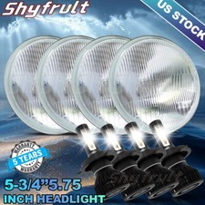 4x 5.75 5-34 Chrome Led Headlights For Cadillac Deville 62-74 Calais 65-74 4x 5.75 5-34 Chrome Led Headlights For Cadillac Deville 62-74 Calais 65-74