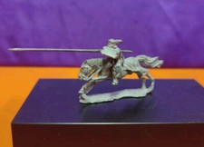 Metal Knight On Horse with Lance Toy Soldier