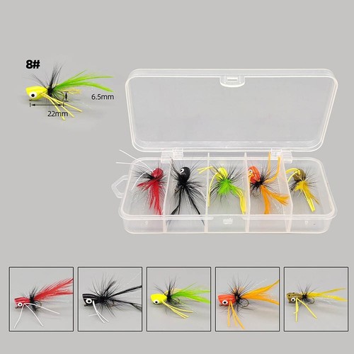 Hook More Fish with Our 5 Piece Dry Fly Fishing Lures with Foam Floats - Picture 18 of 24