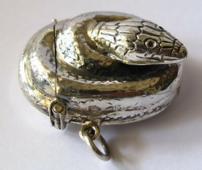 A COBRA 925 STERLING SILVER CASE VESTA MATCH SAFE | eBay