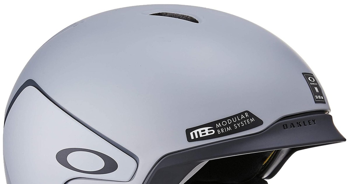 【kou+さま】OAKLEY MOD3 ヘルメット グレー Mサイズ Oakley Mod3 W/MIPS Brim Snow Helmet, Matte Grey Black Shell, Small