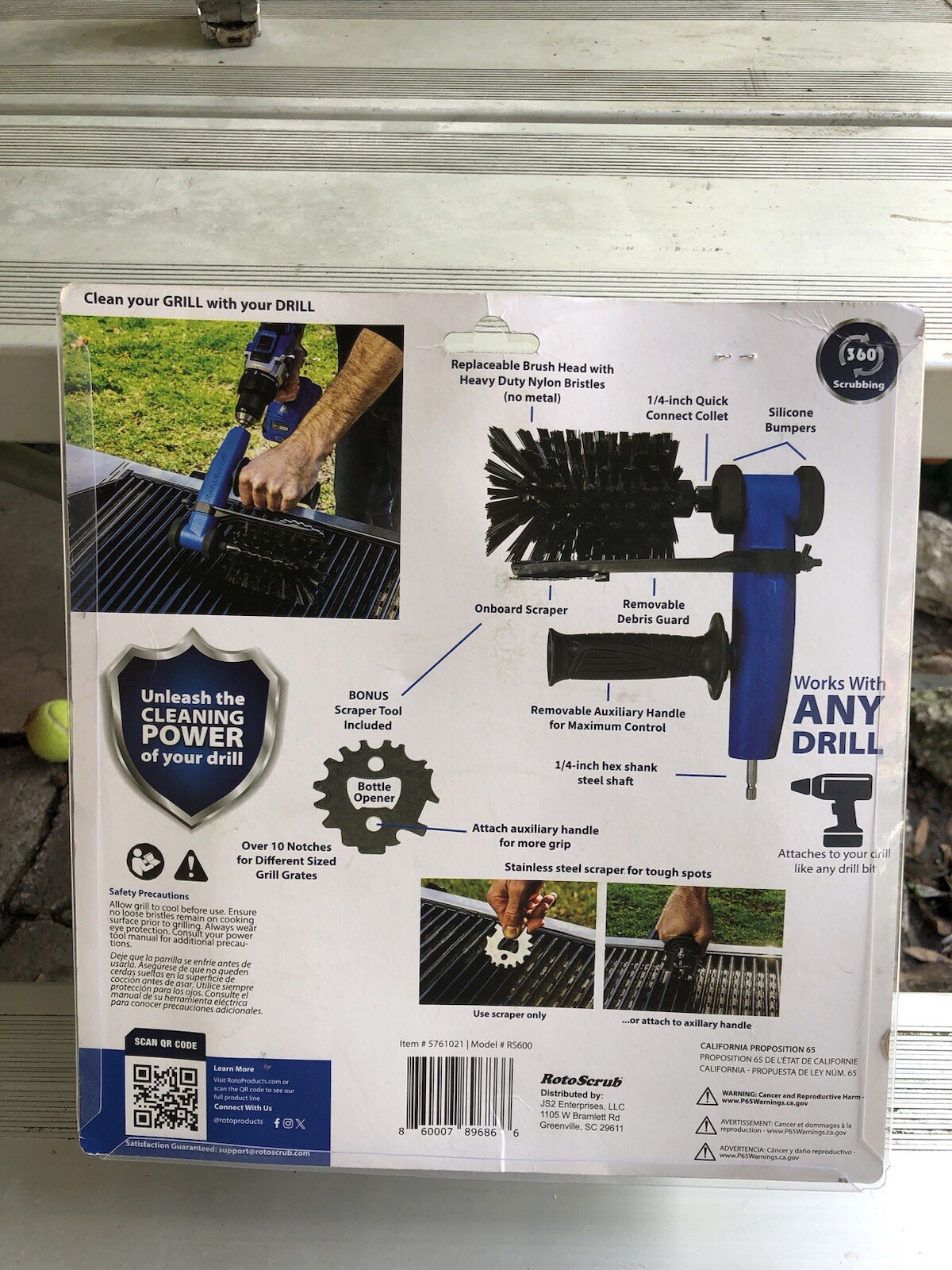 ROTO SCRUB GRILL BRUSH 