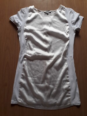Weißes Damen T-Shirt aus Baumwoll-Seiden-Mix TESSA & FLO Gr.40
