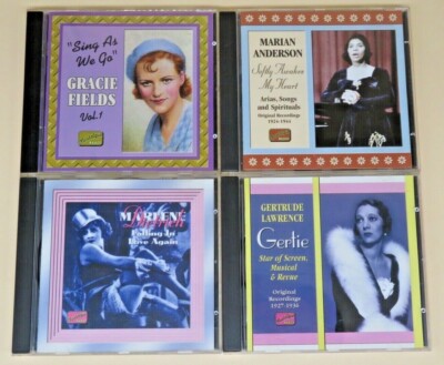 4CD MARIAN ANDERSON, GERTRUDE LAWRENCE, GRACIE FIELDS, MARLENE DIETRICH
