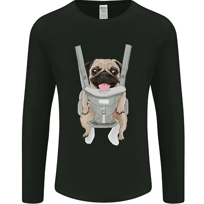 Gildan 64400 Herren Langarm Maglietta Motiv im Babygeschirr, Crew Neck