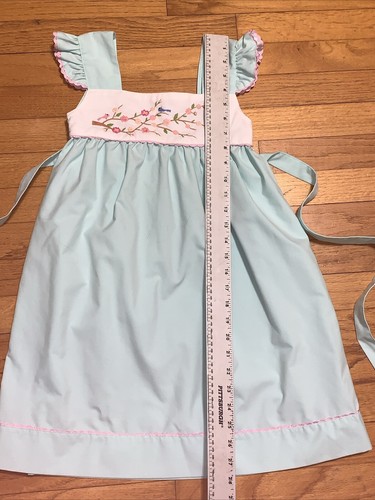 SWEET DREAMS Embroidered Birds Floral Branches Dress Size 6 - Picture 7 of 8