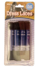 Allary  Dress Shoe Laces  Flat 27" laces 4 pair (2 black 2 brown) Style #910 NEW