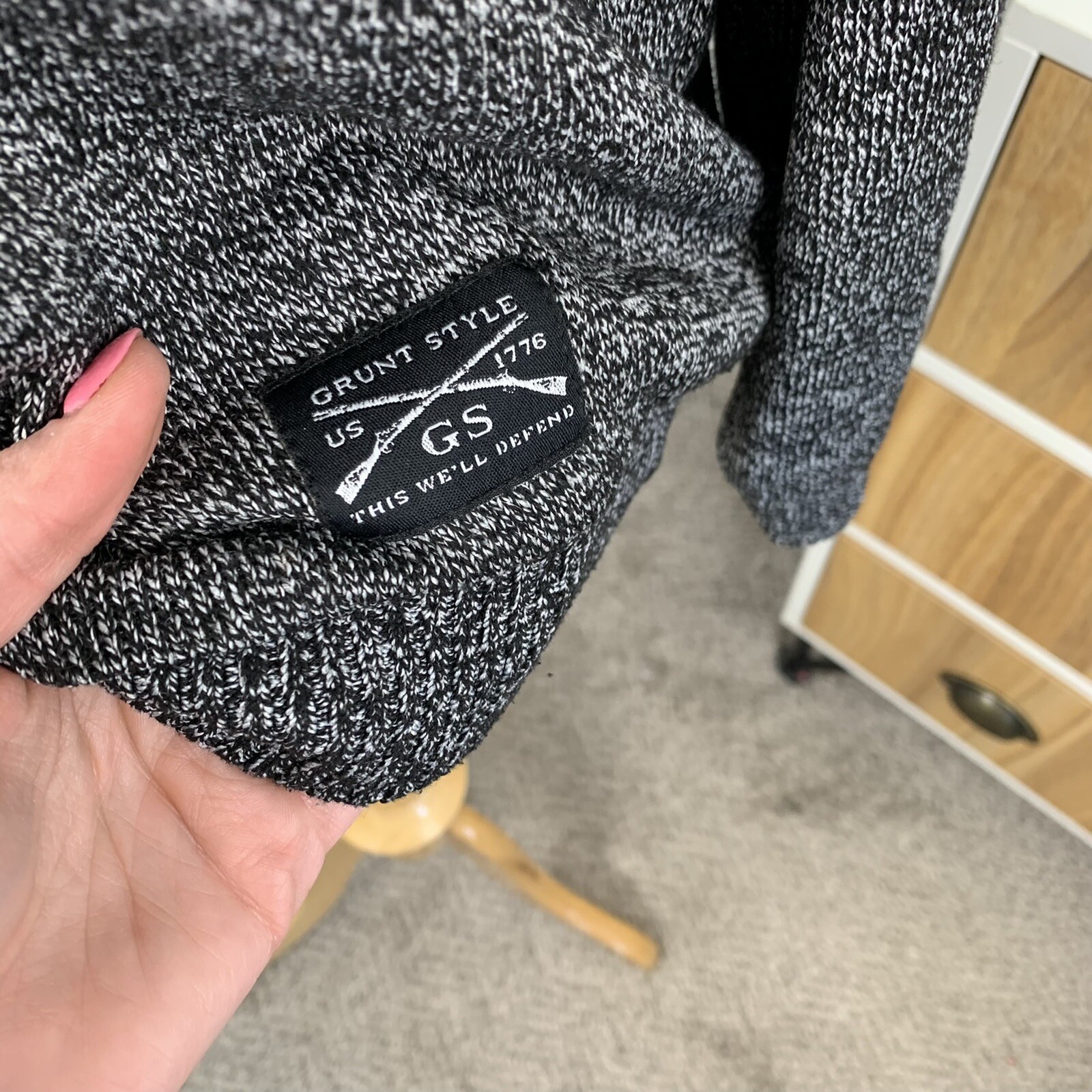 Grunt Style Women’s Small Gray Pullover Medium We… - image 3