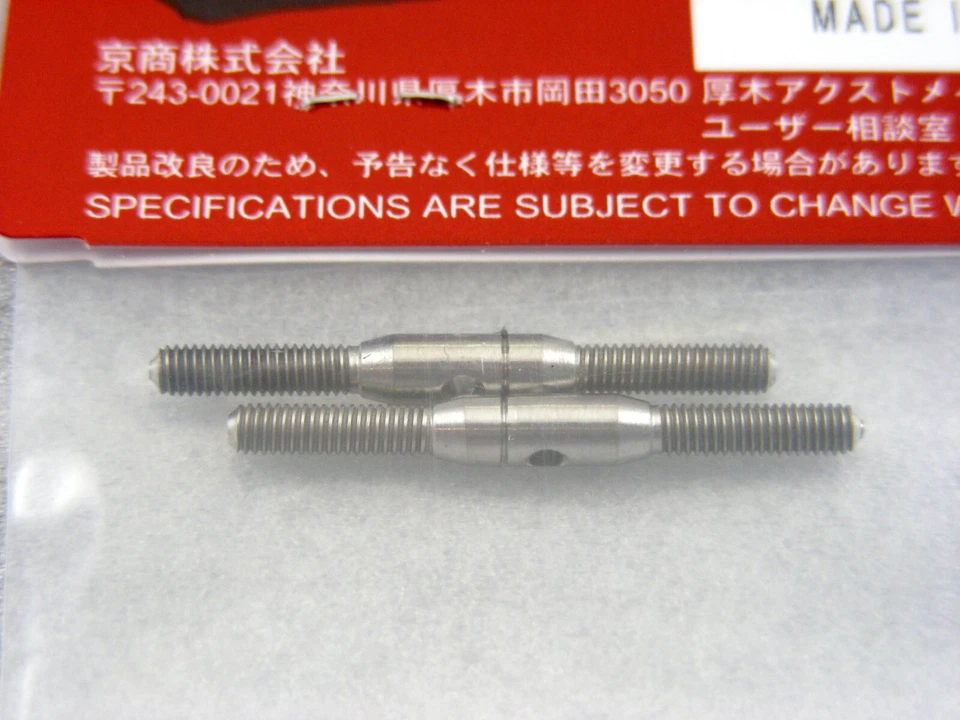 Genuine Kyosho 1/10 Touring Off Road Fazer VOneR Titanium 3x34mm Tie Rods NEW ! - Image 2 of 2