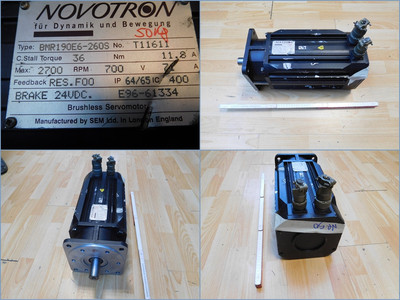 Novotron BMR190E6-260S, SEM BMR190E6-260S Feedback Res. F00 mit Bremse