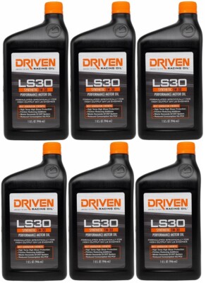 Driven Racing LS30 5W-30 Synthetic Oil - Set of 6 Quarts - 02906 LS LS1 LS3 LQ4