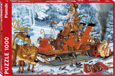 Piatnik Sleigh Repair 1000 Piece Puzzle 