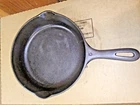 Unmarked Wagner Ware Smooth Bottom Cast Iron Skillet #6 / 9" Q