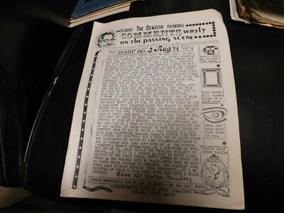 Clarke The Senator Crandall Comments Wryly Issue No. 3 July 1974