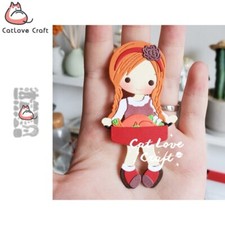 Thanksgiving Turkey Girl Metal Cutting Dies Scrapbook Die Cuts Card Making Craft