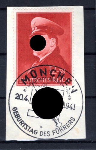 DR-3.REICH 772 Con SoStpl Monaco Gest. Luxury Fragment Of Letter (CA1029)